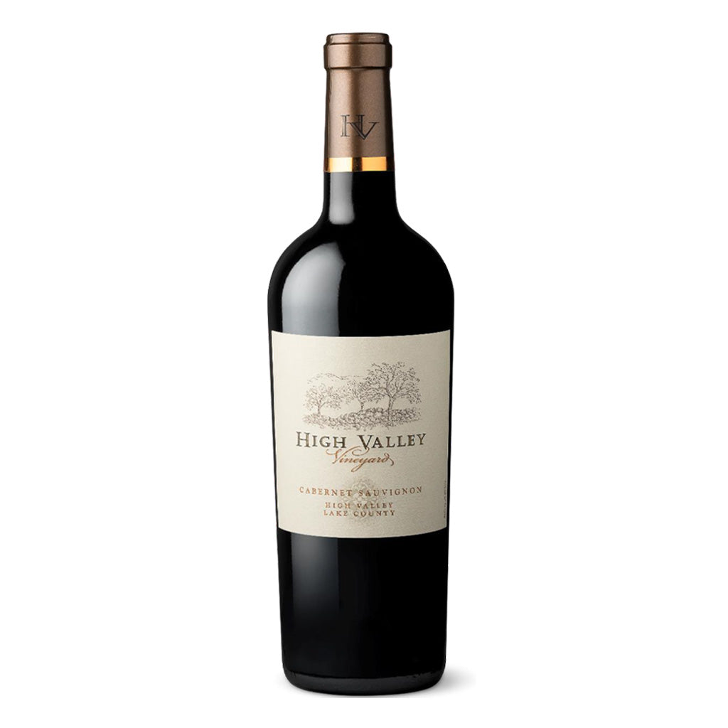 Bottle of 2021 High Valley Vineyard Cabernet Sauvignon Wine from Northern California