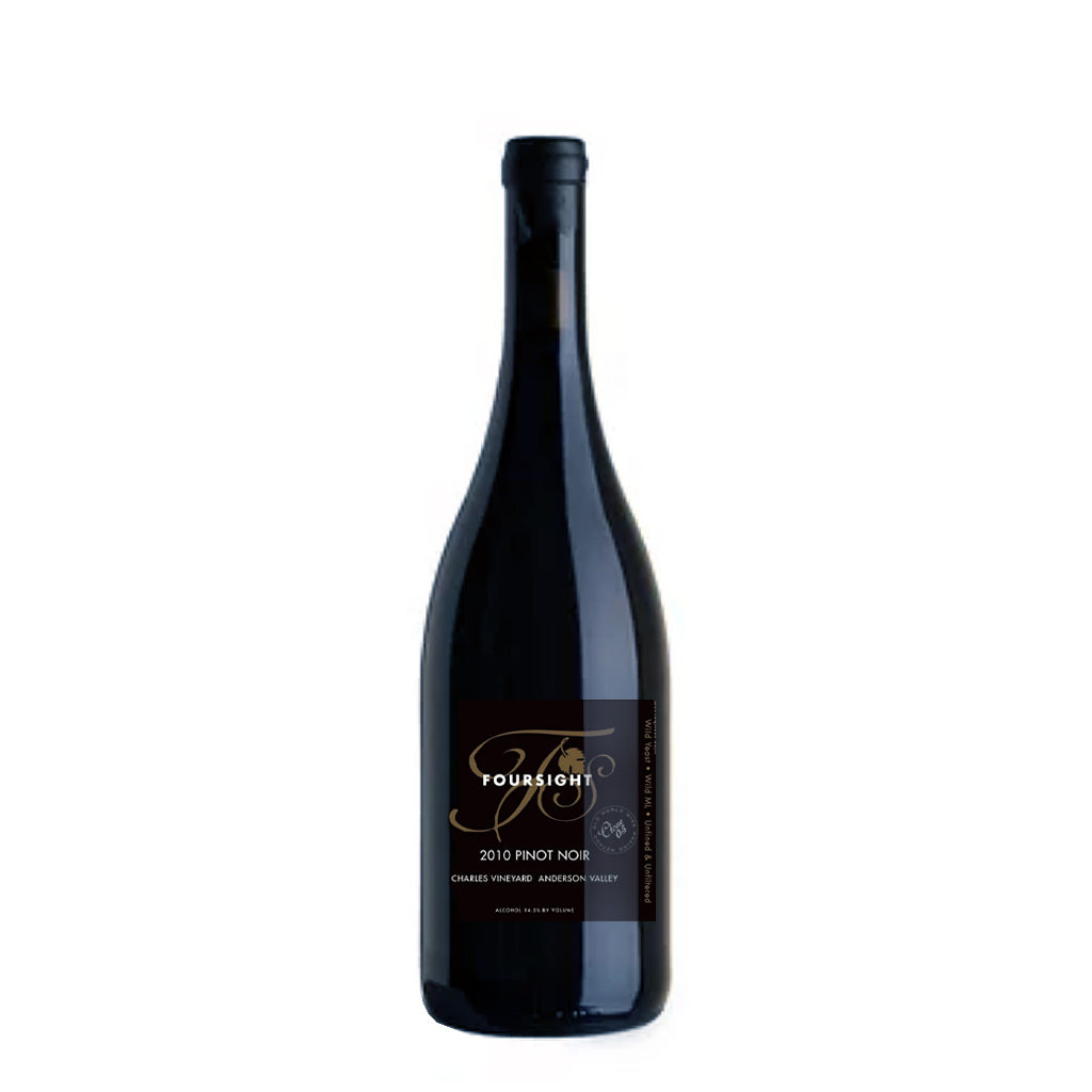 Bottle of Foursight "Clone 05" Pinot Noir wine, Available from Renard Creek in Northern California