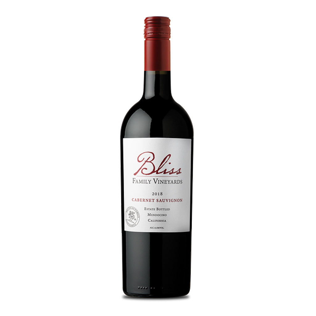Bottle of Bliss Cabernet Sauvignon wine, Available from Bernard Creek Northern California