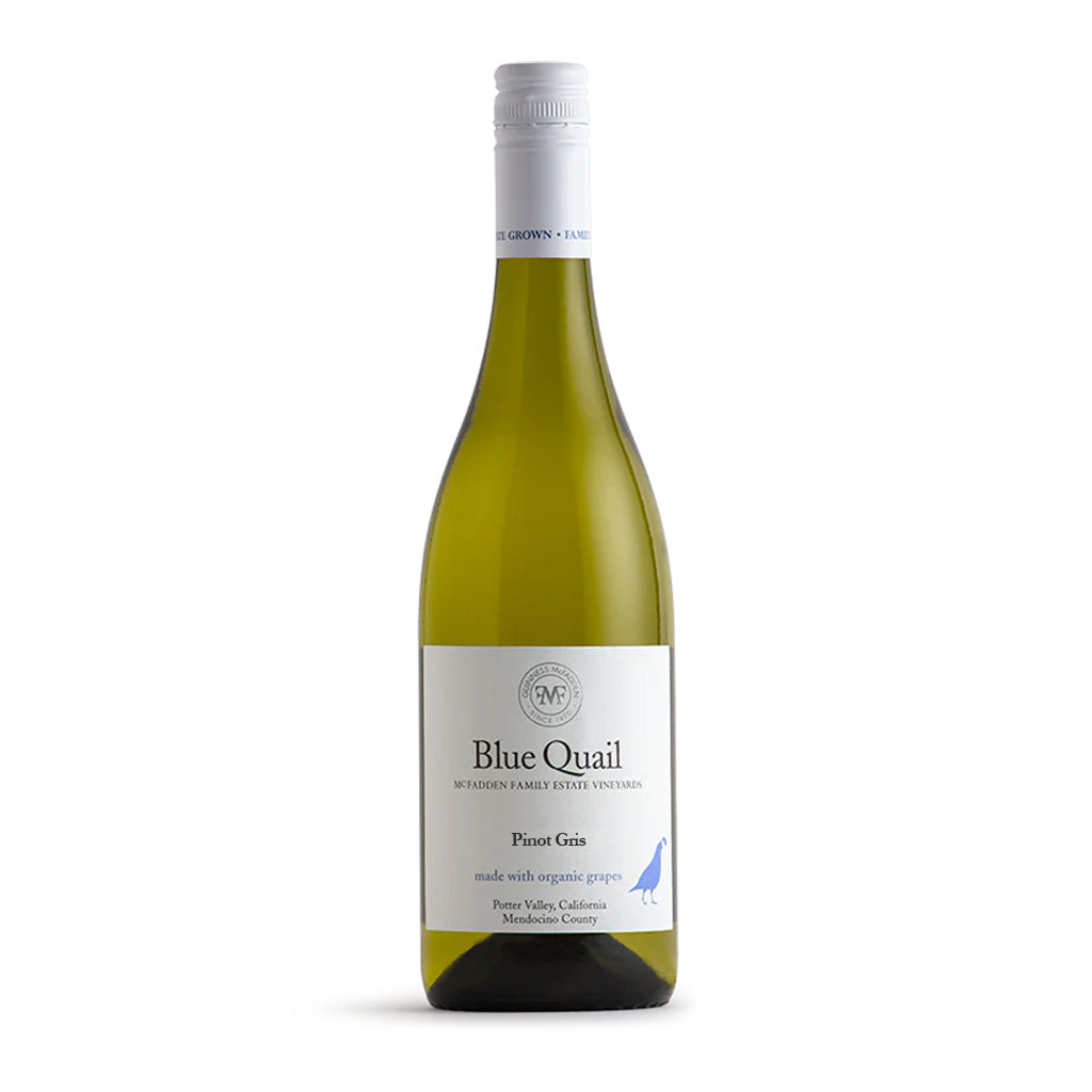 Pinot Gris wine in bottle.