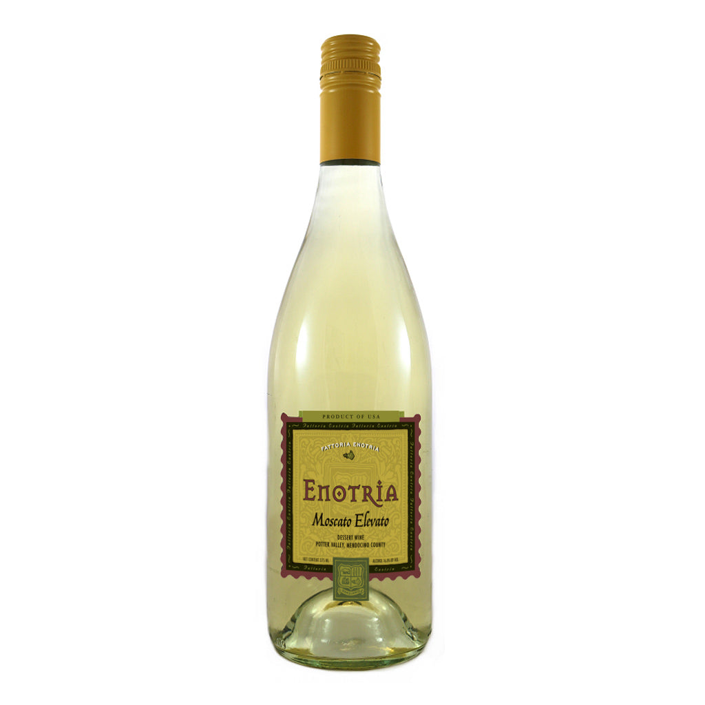 Bottle of wonderful NV Enotria Moscato Elevato wine..