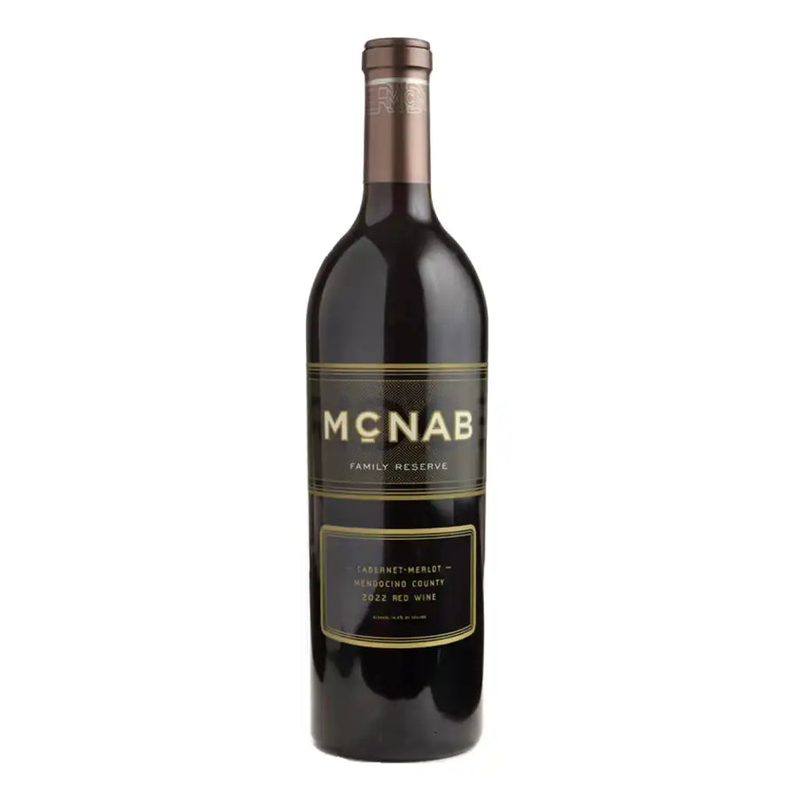Bottle of McNab Family Reserve Cabernet Merlot Red Wine