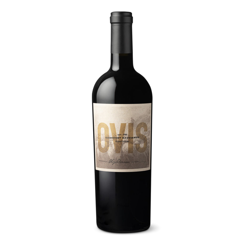 Bottle of 2019 OVIS Cabernet Sauvignon Wine