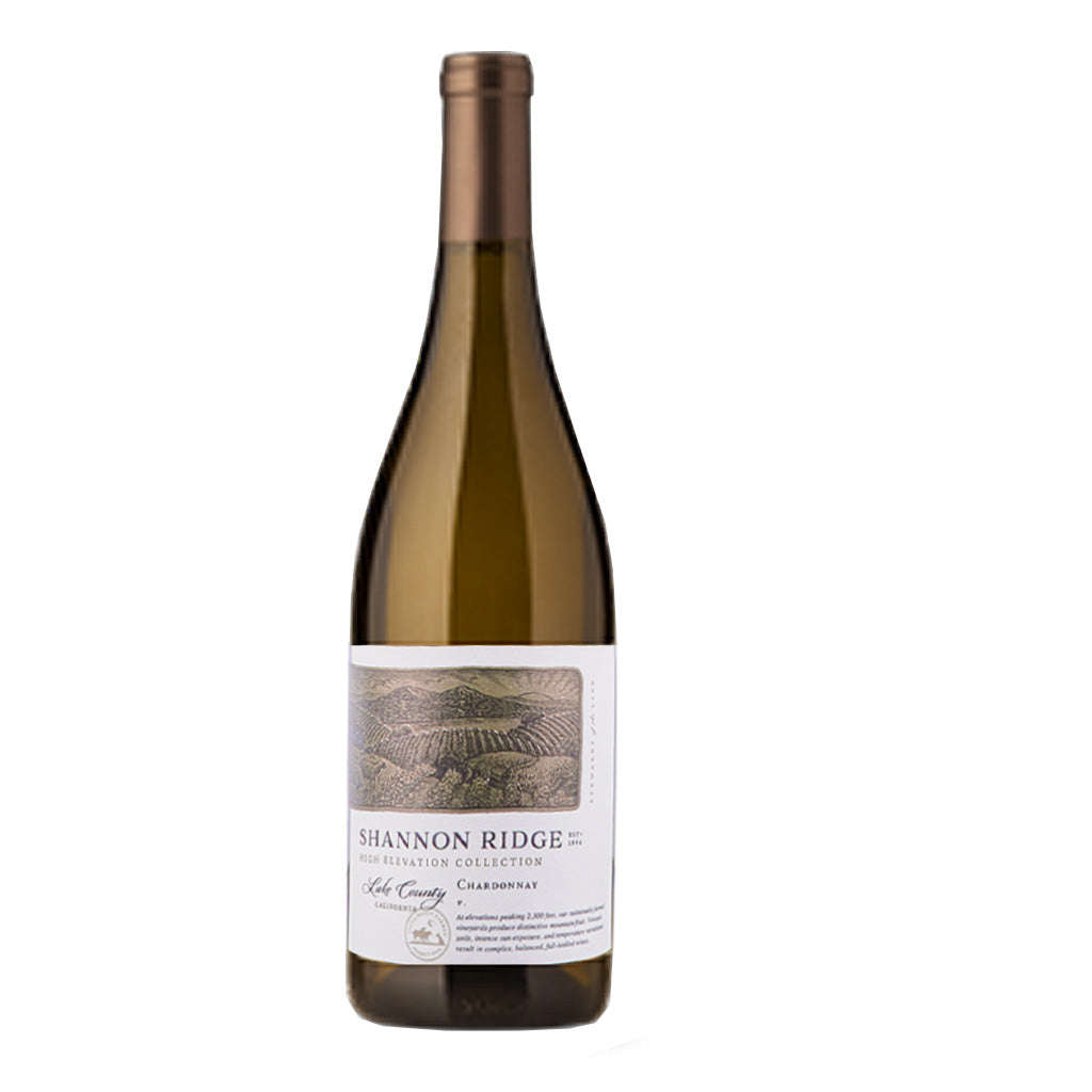 Bottle of 2022 Shannon Ridge Chardonnay Wine