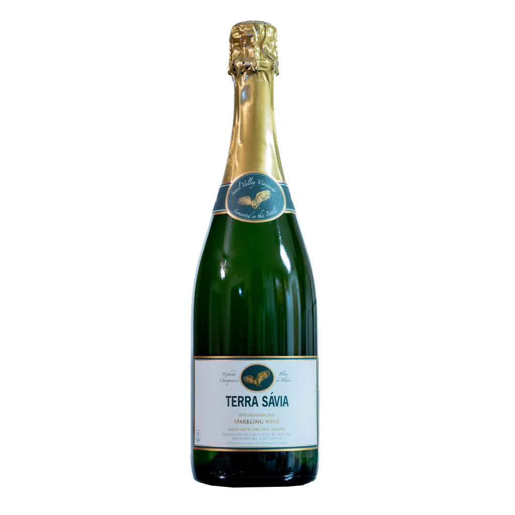 Bottle of 2010 Terra Savia Sparkling Blanc de Blancs Wine