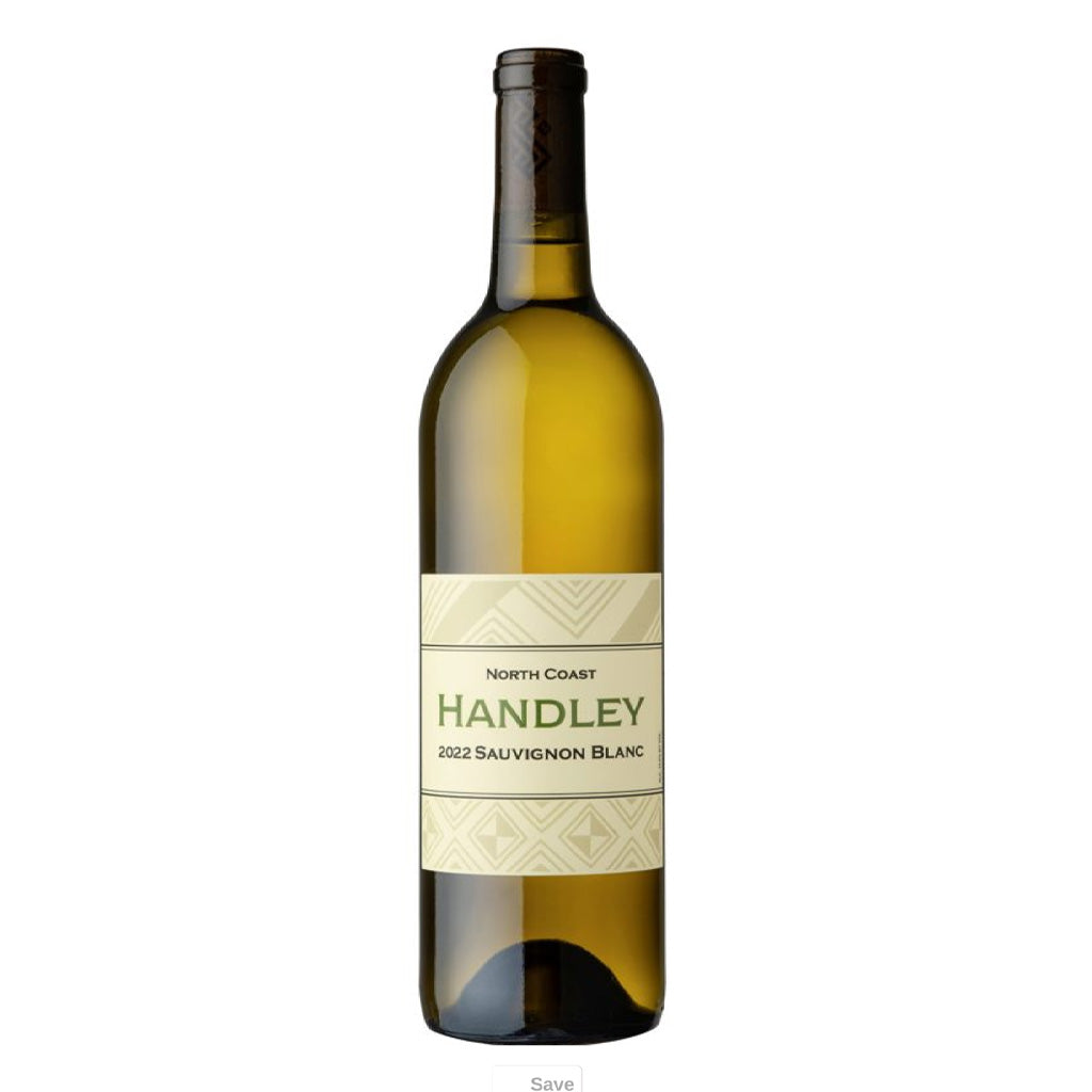 Bottle of 2022 Handley Sauvignon Blanc artisan wine from Northern California along the North Coast.